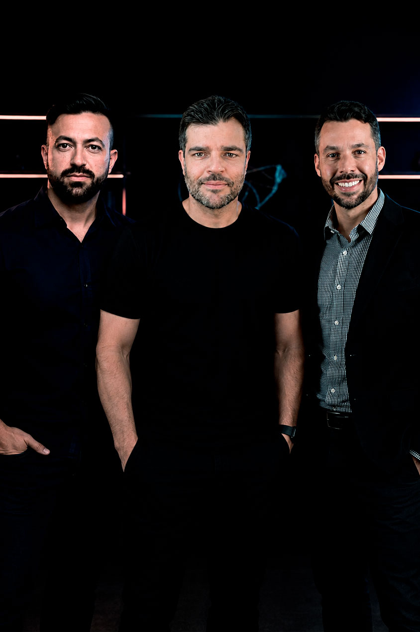 Os três sócios da Agente 17
