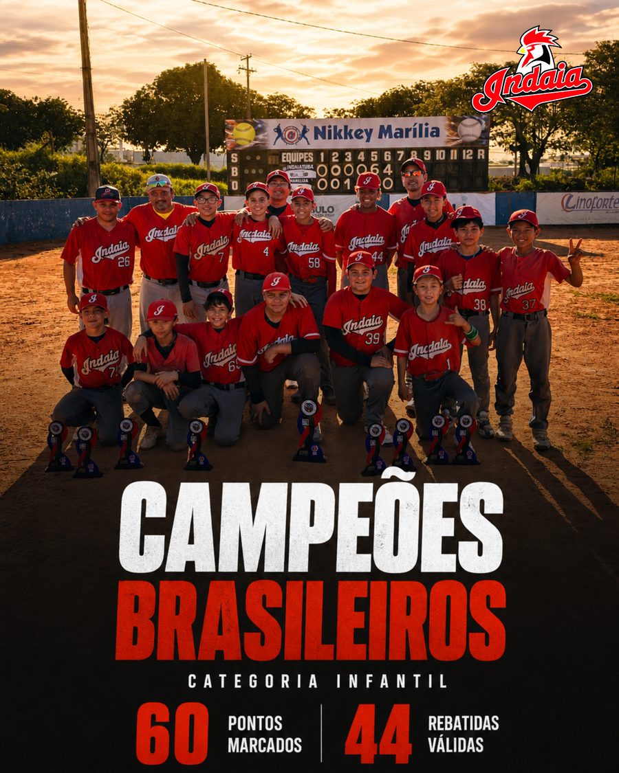 Post de time de beisebol campeão, criado com o Pulse